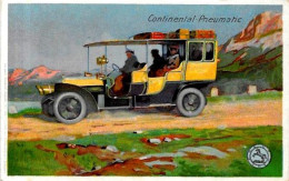 CPA Publicité Publicitaire Réclame Voiture Automobile Non Circulé Continental Pneumatic - Reclame