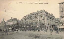 Rouen * Place Et Théâtre Des Arts * Vue Du Cours Boieldieu * Tram Tramway * Cachet Militaire Hôpital Auxiliaire N°101 - Rouen