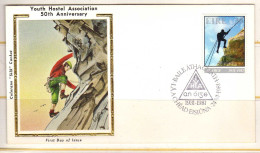 Irlande - 1981 -  FDC - Youth Hostel Association - - Briefe U. Dokumente