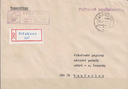 Tschechoslowakei CSSR - Einschreibebrief (Porto Entrichtet) 1980 Aus Fiľakovo - Briefe U. Dokumente