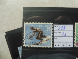 Liechtenstein 298 Used Oblitéré Gestempelt Perfect Parfait Ski - Used Stamps