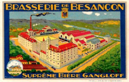 CPA Publicité Publicitaire Réclame Bière Bier  Brasserie Besançon Doubs Non Circulé - Publicidad