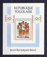 Olympics 1988 - Athletics - TOGO - S/S MNH - Summer 1988: Seoul