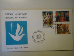 CYPRUS  FDC CHRISTMAS   1974 - Covers & Documents