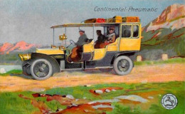 CPA Publicité Publicitaire Réclame Voiture Automobile Continental Pneumatic Non Circulé - Publicité