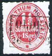 Oldenburg In Holstein Auf 1 1/3 Shillinge Karmin - Schleswig Holstein Nr. 23 - Pracht - Schleswig-Holstein