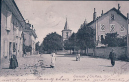 Souvenir D'Ecublens VD, Café Restaurant Le Motty, Rue Animée (4.10.1915) - Écublens