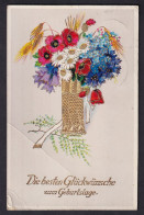 Die Besten Gluckwunsch Zum Geburtstage / Postcard Circulated, 2 Scans - Geburtstag