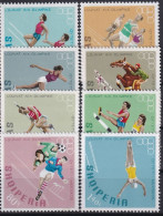 ALBANIA 1968 - MNH - MI 1306A - 1313A Complete Set - Albania