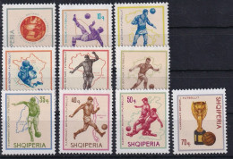 ALBANIA 1966 - MNH - MI 1036 - 1045 Complete Set - Albanien