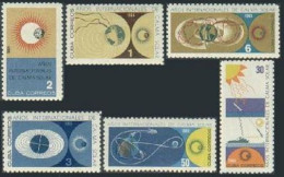 Cuba 958-963,963a-963b,MNH.Michel 1020-1025,Bl.26-27. Quiet Sun Year-1964,Space. - Unused Stamps
