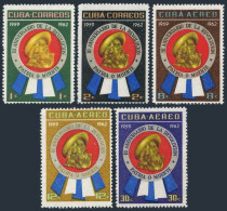 Cuba 701-702,C26-C228,MNH.Michel 746-750. 3rd Ann. Of The Revolution,1962. - Nuovi