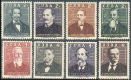 Cuba 616-623,hinged.Michel 622-629. Cuban Presidents,1959.C.M.de Cespedes - Neufs