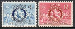 Cuba 536, C109, MNH. Michel 442-443. Rotary Intl, 1955. Paul Harris. - Ongebruikt