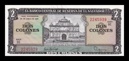 El Salvador 2 Colones 1976 / 1977 Pick 124a(1) Sc Unc - El Salvador