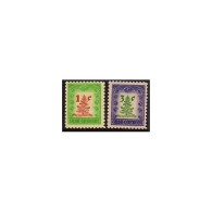 Cuba 498-499, Lightly Hinged. Michel 356-357. Christmas 1952. Christmas Tree. - Unused Stamps