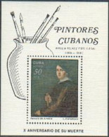 Cuba C303, MNH. Michel Bl.56. Portrait Of Amelia, By L. Romanach. - Nuevos