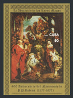 Cuba C265, MNH. Mi Bl.53. Peter Rubens, 400th Birth, 1977. Adoration Of The Magi - Unused Stamps