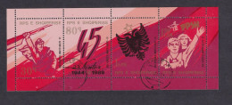 ALBANIA 1989 - Canceled - Mi 2419 - 2422 - Block - Albanie