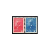 Cuba 435-436, Lightly Hinged. Mi 244-245. Manuel Sanguily Y Garritt, Author,1949 - Neufs