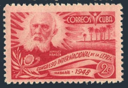 Cuba 414, Lightly Hinged. Michel 217. Leprosy Congress, 1948. Armauer Hansen. - Unused Stamps