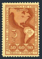 Cuba 393, Lightly Hinged. Mi 198. 1st Stamps Of The Americas In Brazil, 1944. - Unused Stamps