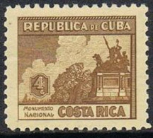 Cuba 346, MNH. Michel 137. National Monument, Costa Rica, 1937. - Neufs
