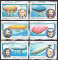 Cuba 3321-3326, MNH. Michel 3487-3492. ESPAMER-1991. Airships, Zeppelin. - Ungebraucht