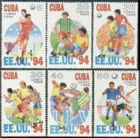 Cuba 3545-3550, 3551, MNH. World Soccer Cup USA-1994. - Ungebraucht