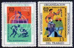 Cuba 1402-1403,MNH.Michel 1471-1472. Labor Organization ILO-50,1969. - Neufs