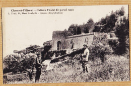 03378 ● Peu Commun CLERMONT-L'HERAULT Château Féodal Dit Portail NAOU 1910s L. TRUEL Place Gambetta Pézenas - Clermont L'Hérault