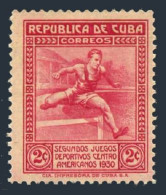 Cuba 300, MNH. Michel 75. Central American Athletic Games, 1930. Hurdler. - Unused Stamps