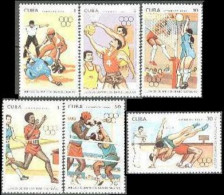 Cuba 3198-2304, MNH. Mi 3363-3368,Bl.118. Olympics Barcelona-1992. Baseball,Jump - Ongebruikt