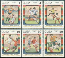 Cuba 2825-2830, MNH. Michel 2979-2984. World Soccer Cup,  Mexico-1986. - Neufs