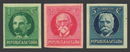 Cuba 280-282, Lightly Hinged. Jose Marti, Maximo Gomez, Calixto Garcia, 1926. - Nuovi