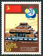 Cuba 2786, MNH. Michel 2940. Youth And Students Festival, Moscow-1985. Mausoleum - Nuevos