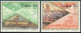 Cuba 2702-2703, MNH. Michel 2853-2854. 1984. Mexican Runner, Egyptian Boatman. - Unused Stamps