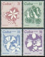 Cuba 2659-2662,MNH.Michel 2810-2813. Flowers 1983.Tobacco,Lily,Mariposa,Orchid. - Unused Stamps