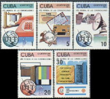 Cuba 2623-2627, MNH. Mi 2772-2776. World Communications Year WCY-1983. ITU, UPU. - Unused Stamps