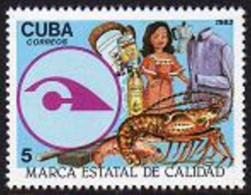 Cuba 2613,MNH.Michel 2762. State Quality Seal,Lobster,1983. - Nuevos