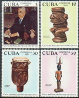 Cuba 2463-2466,MNH.Michel 2612-2615. Fernando Ortiz,folklorist.1981. - Nuovi