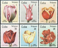 Cuba 2494-2499,MNH.Michel 22643-2648. Tulips 1982. - Unused Stamps