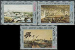 Cuba 2443-2445, MNH. Michel 2592-2594. Jose Marti National Library, 1981. - Ongebruikt