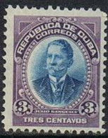 Cuba 241, MNH. Michel 18. Julio Sanguily, Cuban Patriot, 1910. - Nuevos