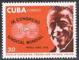 Cuba 2187, MNH. Michel 2292. 9th World Trade Unions Congress, 1978. - Unused Stamps