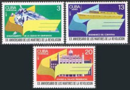 Cuba 2171-2172, C268, MNH. Michel 2264-2266. Martyrs Of The Revolution, 1977. - Ongebruikt