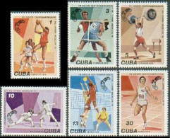 Cuba 2196-2199, C288-C299, MNH. Mi 2309-2314. MEDELLIN-1978. Basketball, Boxing, - Ungebraucht