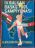 BALKAN BASKET CHAMPIONSHIP  ,TURKEY  ,MATCH , SCHEDULE ,1962 - Otros & Sin Clasificación