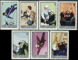 Cuba 1607-1613,MNH.Michel 1681-1687. Cosmonauts' Day 1971.Training. - Unused Stamps