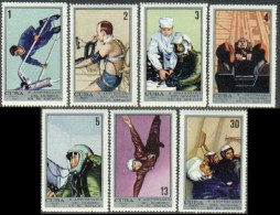 Cuba 1607-1613,MNH.Michel 1681-1687. Cosmonauts' Day 1971.Training. - Nuovi